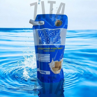 Мило господарське (мыло хозяйственное) рідке Wash&Free універсальне 1 кг