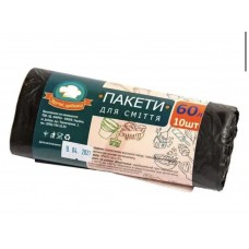 Пакети для сміття 60 літрів 10 відривів Пакети для сміття 60 літрів 10 відривів