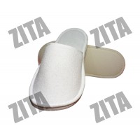 Одноразові махрові тапки для готелів із закритим мисом Одноразові махрові тапки для готелів із закритим мисом