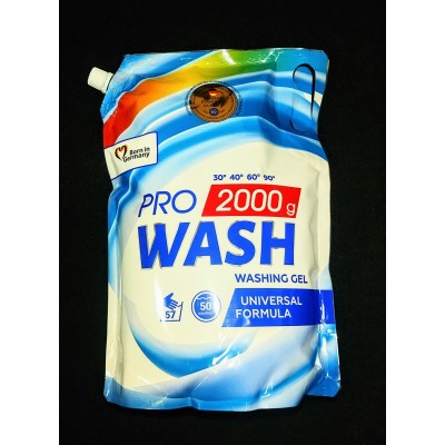 Гель для стирки Pro Wash 2000 гр универсальный