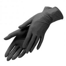 Нітрилові рукавички в упаковці 2 шт чорного кольору