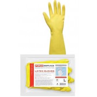 Рукавички для уборки PRO service желтые прочные универсальные, латекс