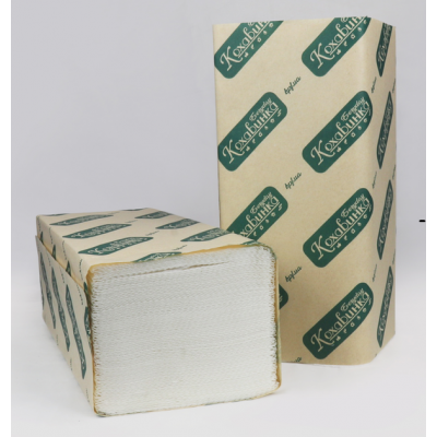 Паперові рушники V-V укладання (полотенца листовые) целюлозні двошарові листові Кохавинка 150 аркушів білі Паперові рушники V-V укладання (полотенца листовые) целюлозні двошарові листові Кохавинка 150 аркушів білі