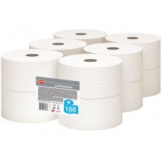 Туалетний папір (туалетная бумага)"Ruta" Professional 12рул уп 2 шари 100м Джамбо