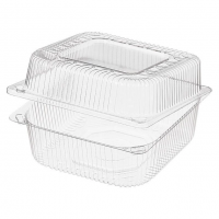 Одноразовий контейнер (ланч бокс) для їжі харчовий пластик із кришкою (1030 мл об'єм)