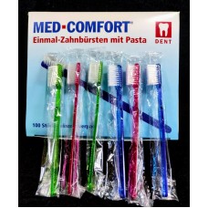 Зубна щітка оброблена зубною пастою MedKomfort