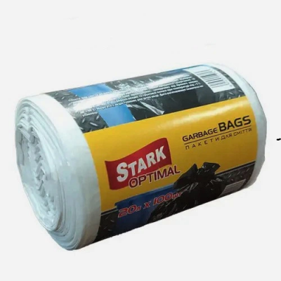 Пакети для сміття Stark Optimal 20 л, 100 шт., білі Пакети для сміття Stark Optimal 20 л, 100 шт., білі