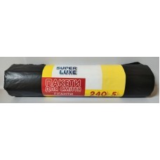 Пакеты для мусора SLuxe 240 л (5 шт/рул, 320 г) LD