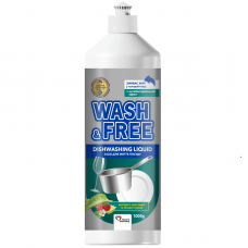 Средство для мытья посуды WASH & FREE Экстракт алоэ вера и лесной земляники, 1000 г (для гостиниц и HoReCa)